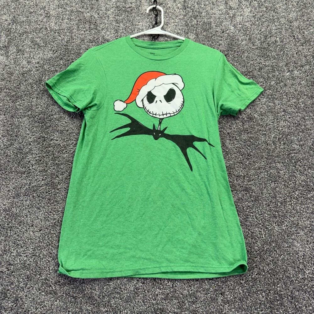 Disney T Shirt Mens Small Green Jack Skellington Nightmare Before Christmas